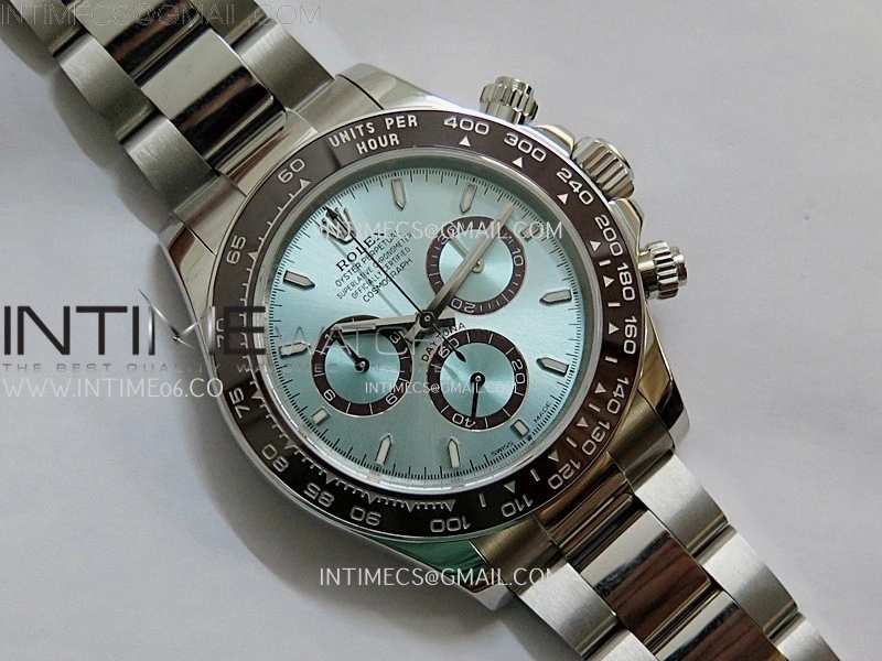Daytona 126506 904L SS QF 1:1 Best Edition Ice Blue Dial Stick Markers on 904L SS Bracelet SH4131 V6
