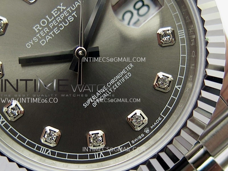 DateJust 41mm 126334 904 SS QF V2 1:1 Best Edition Rhodium Dial Diamond Marker On Jubilee Bracelet SH3235