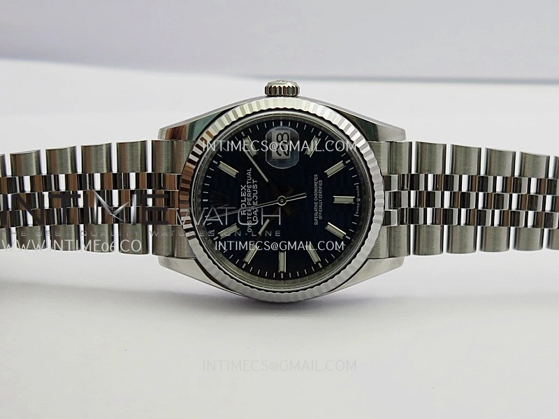 DateJust 36mm 126234 904L SS VF 1:1 Best Edition Blue Fluted Dial Stick Markers On Jubilee Bracelet DD3235