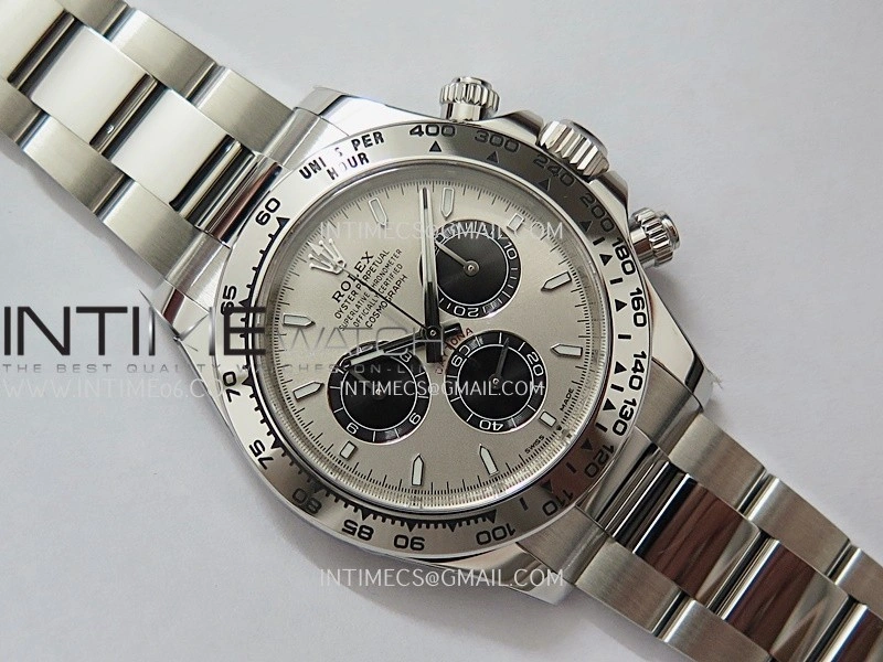 Daytona 126509 904L SS VF 1:1 Best Edition Gray Silver Dial Black Subdial On 904L SS Bracelet DD4131