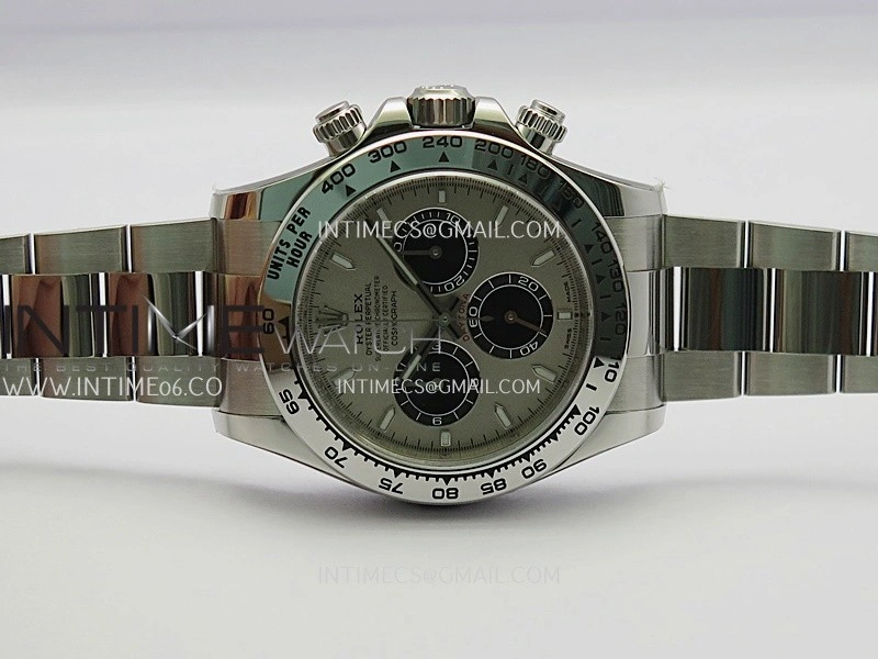 Daytona 126509 904L SS VF 1:1 Best Edition Gray Silver Dial Black Subdial On 904L SS Bracelet DD4131