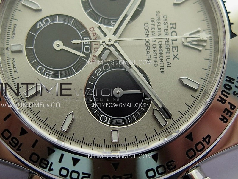Daytona 126509 904L SS VF 1:1 Best Edition Gray Silver Dial Black Subdial On 904L SS Bracelet DD4131