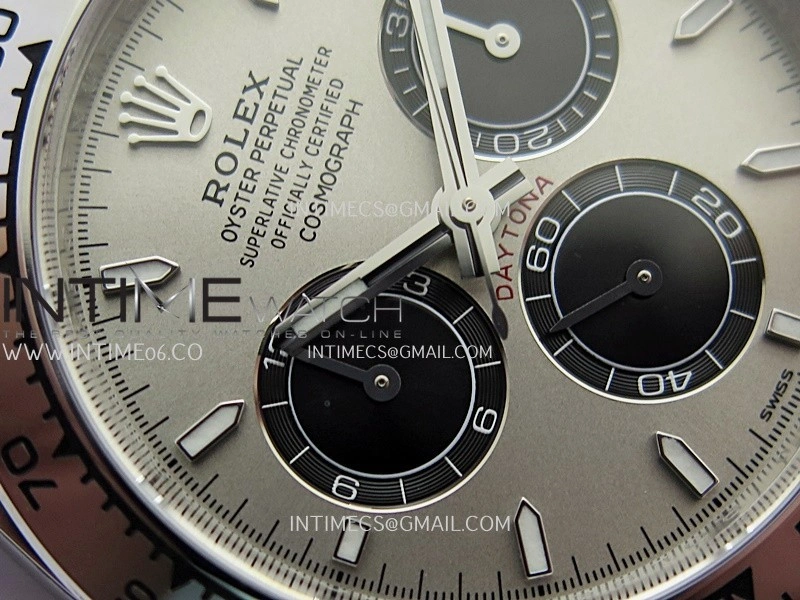 Daytona 126509 904L SS VF 1:1 Best Edition Gray Silver Dial Black Subdial On 904L SS Bracelet DD4131