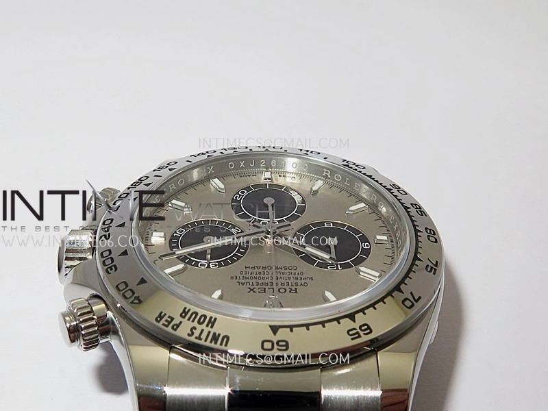 Daytona 126509 904L SS VF 1:1 Best Edition Gray Silver Dial Black Subdial On 904L SS Bracelet DD4131