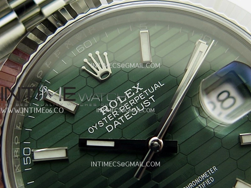 DateJust 41 126334 904L SS VF 1:1 Best Edition Green Fluted Dial Stick Marker On Jubilee Bracelet DD3235