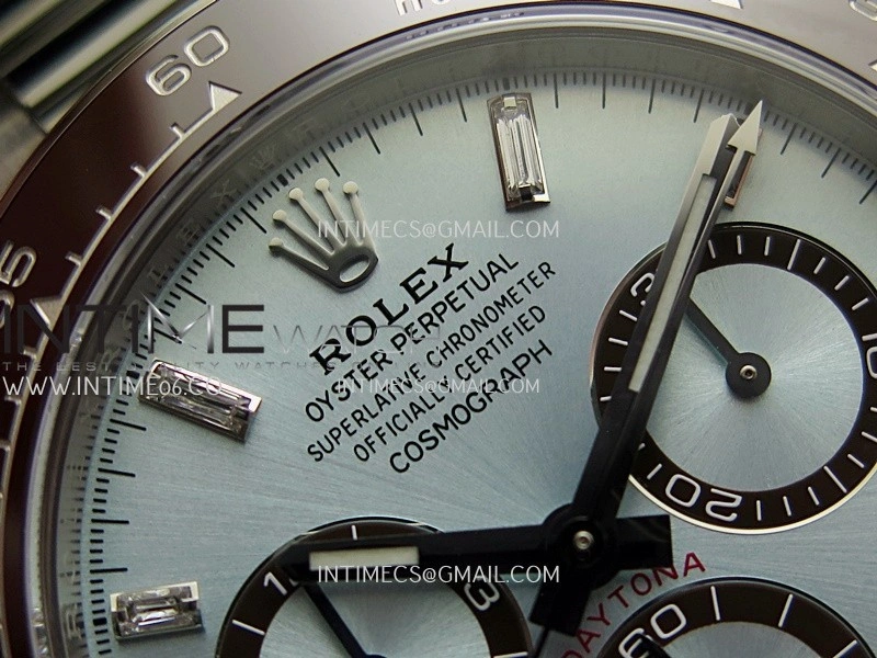 Daytona 126506 904L SS VF 1:1 Best Edition Ice Blue Dial T Diamond Marker On 904L SS Bracelet DD4131