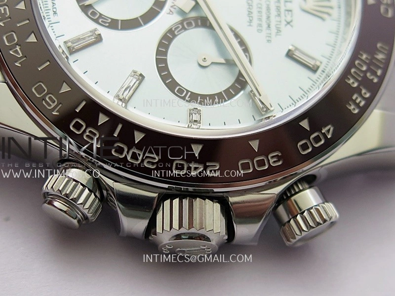 Daytona 126506 904L SS VF 1:1 Best Edition Ice Blue Dial T Diamond Marker On 904L SS Bracelet DD4131