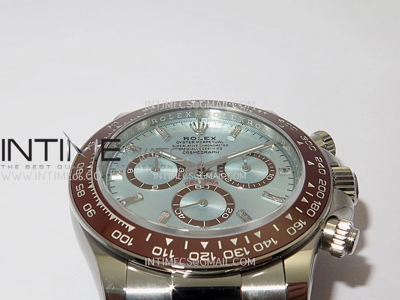 Daytona 126506 904L SS VF 1:1 Best Edition Ice Blue Dial T Diamond Marker On 904L SS Bracelet DD4131