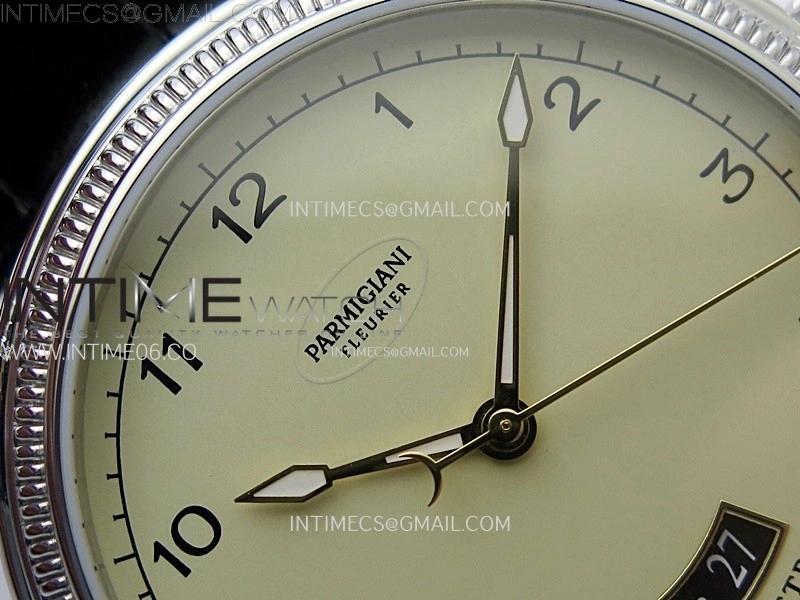 Tonda pf SS VRF Best Eidtion Ivory Dial Yellow Gold Handset on Black Leather Strap PF331