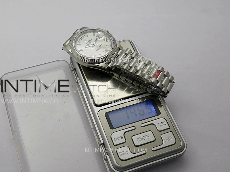 Day Date 228239 40mm 904L SS VSF 1:1 Best Edition White Dial Roman Markers On SS President Bracelet DD3255