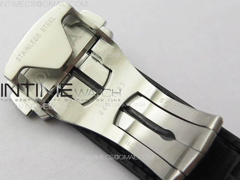Constellation 41mm SS Black Ceramic Bezel VSF 1:1 Best Edition Black Dial on Black Gummy Strap A8900