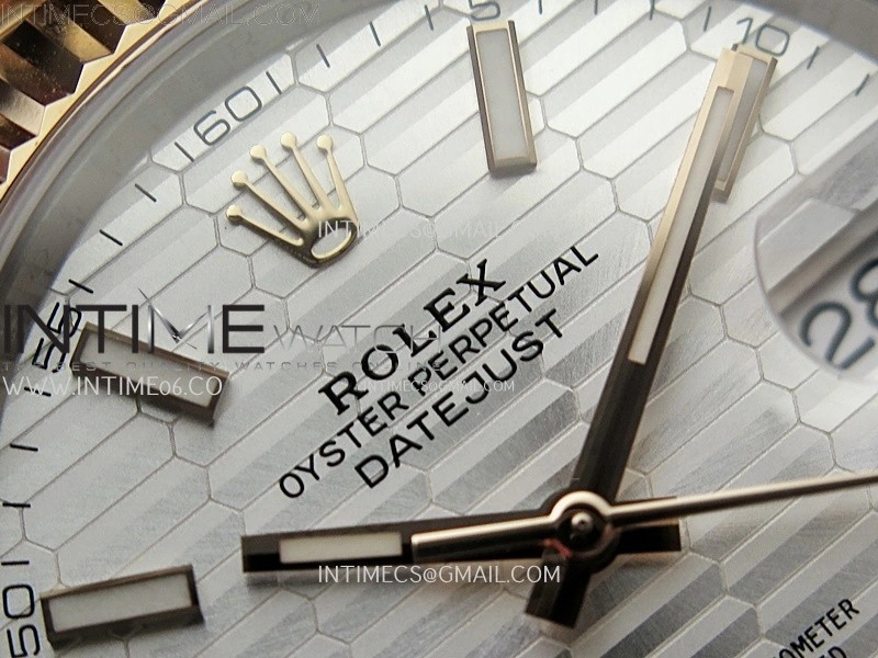 DateJust 41mm 126331 904 SS RG AR+F 1:1 Fluted Silver Dial Stick Markers On SS RG Jubilee Bracelet DD3235 V2