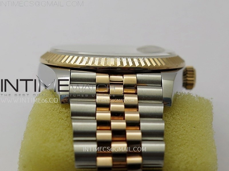 DateJust 126231 904L SS RG JDF 1:1 Best Edition Gray Dial Green Roman Markers on Jubilee SS RG Bracelet