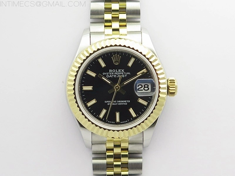Datejust 28mm 279173 SS YG BP Best Edition Black Sticks Markers Dial on SS YG Jubilee Bracelet ETA2671