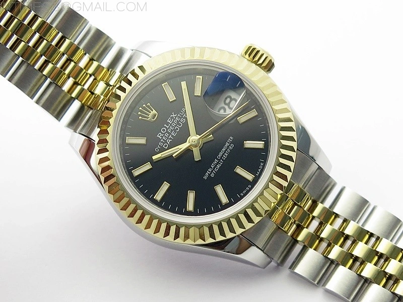 Datejust 28mm 279173 SS YG BP Best Edition Black Sticks Markers Dial on SS YG Jubilee Bracelet ETA2671