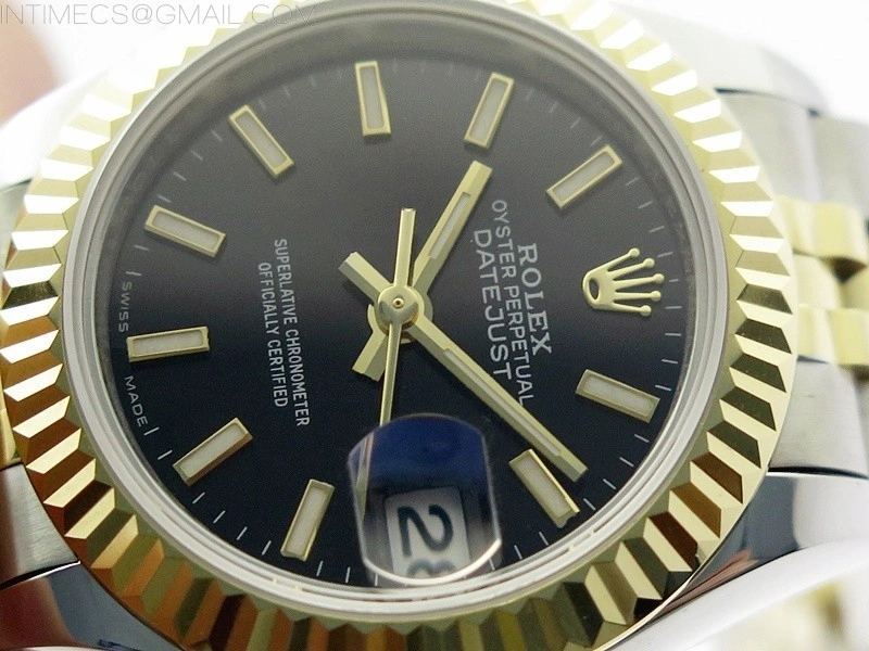 Datejust 28mm 279173 SS YG BP Best Edition Black Sticks Markers Dial on SS YG Jubilee Bracelet ETA2671