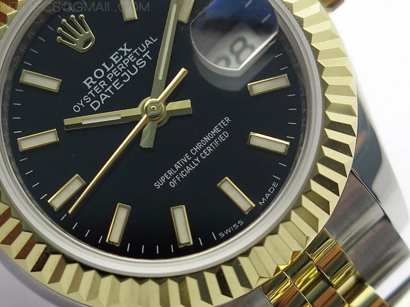 Datejust 28mm 279173 SS YG BP Best Edition Black Sticks Markers Dial on SS YG Jubilee Bracelet ETA2671