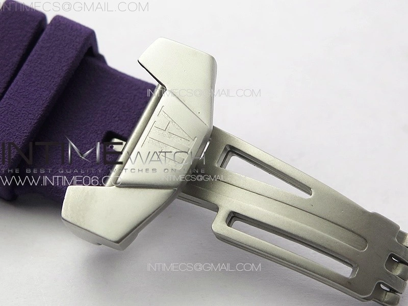 Royal Oak Concept 26620 Satin-polished Steel 1:1 Best Edition Skeleton Dial on Purple Rubber Strap A2965