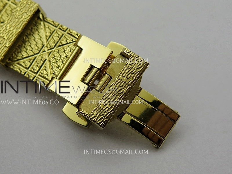 La D de Dior Satine 25mm YG 8848F 1:1 Best Edition White MOP Dial On YG bracelet Swiss Quartz