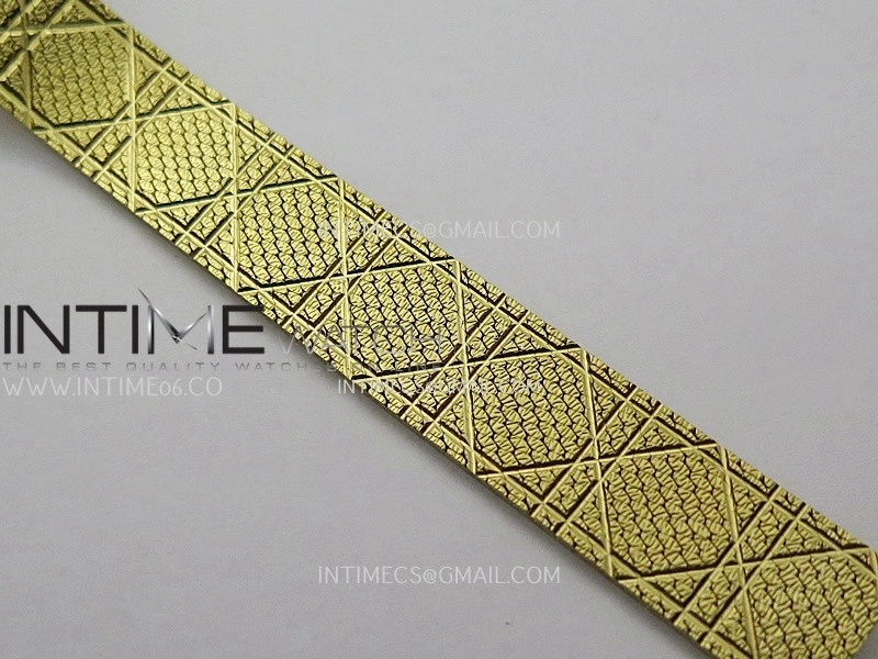 La D de Dior Satine 25mm YG 8848F 1:1 Best Edition White MOP Dial On YG bracelet Swiss Quartz