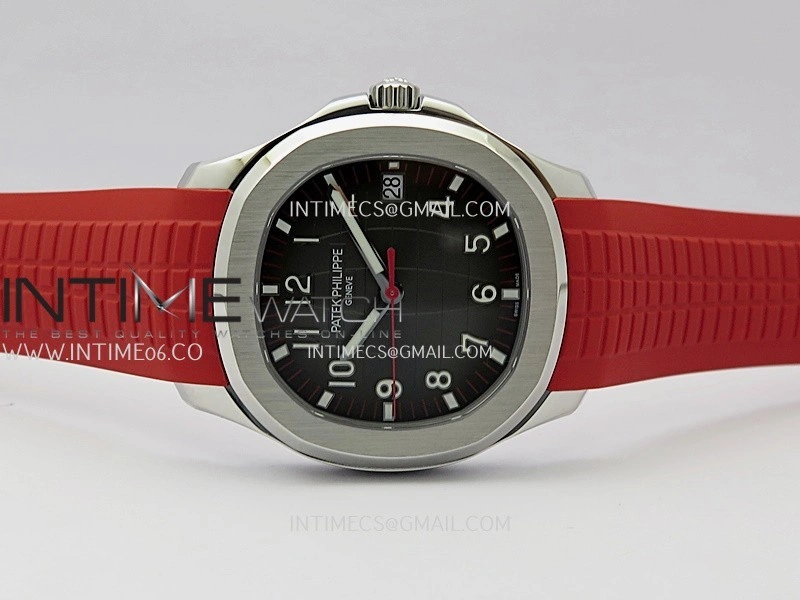 Aquanaut 5167 Singapore 2019 SS DDF 1:1 Best Edition Black Dial On Red Strap Super Clone DD330