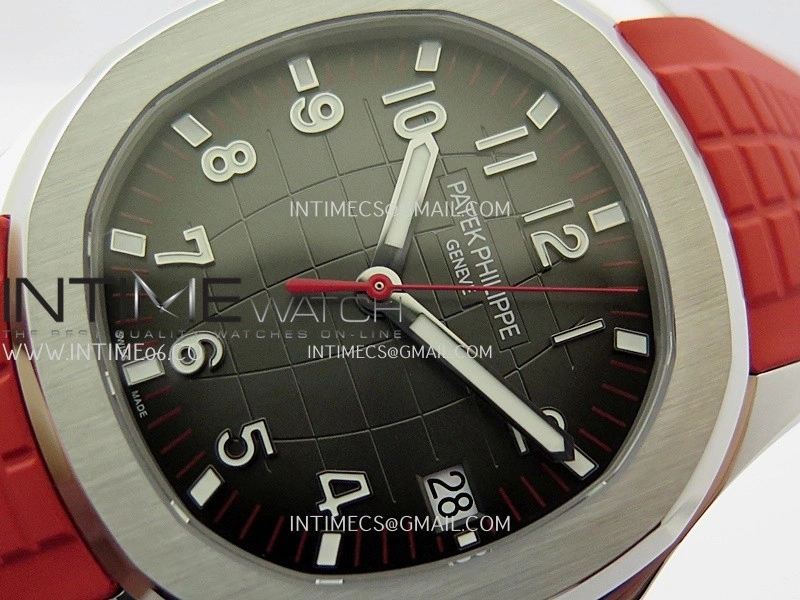 Aquanaut 5167 Singapore 2019 SS DDF 1:1 Best Edition Black Dial On Red Strap Super Clone DD330