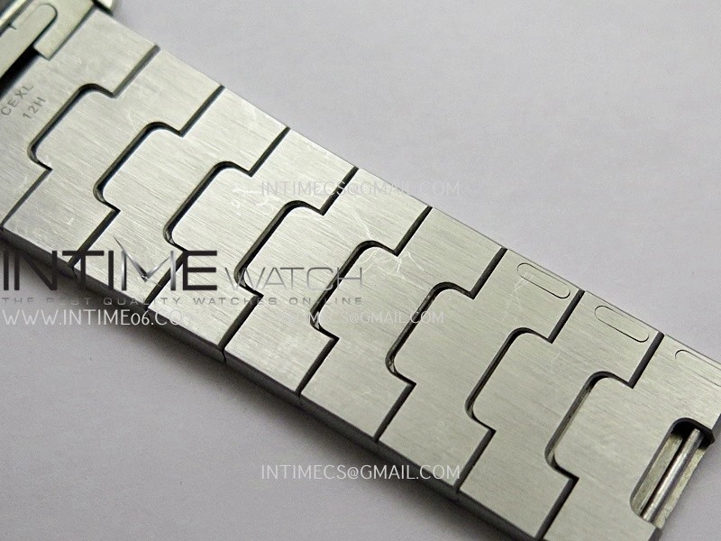 Santos de Cartier Skeleton SS MLF Skeleton Green Dial on SS SmartLink Bracelet 9611MC Super Clone
