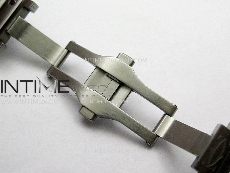 Santos de Cartier Skeleton SS MLF Skeleton Green Dial on SS SmartLink Bracelet 9611MC Super Clone