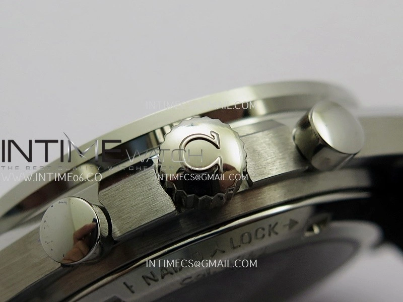 Speedmaster Professional Snoopy SS SMF 1:1 Best Edition Silver Dial Blue Marker On Blue Nylon Strap A3861