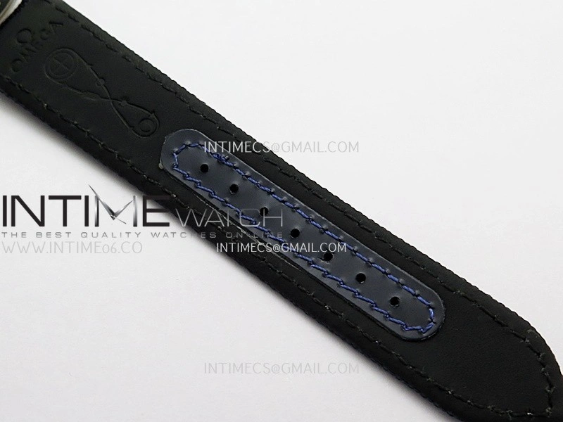 Speedmaster Professional Snoopy SS SMF 1:1 Best Edition Silver Dial Blue Marker On Blue Nylon Strap A3861