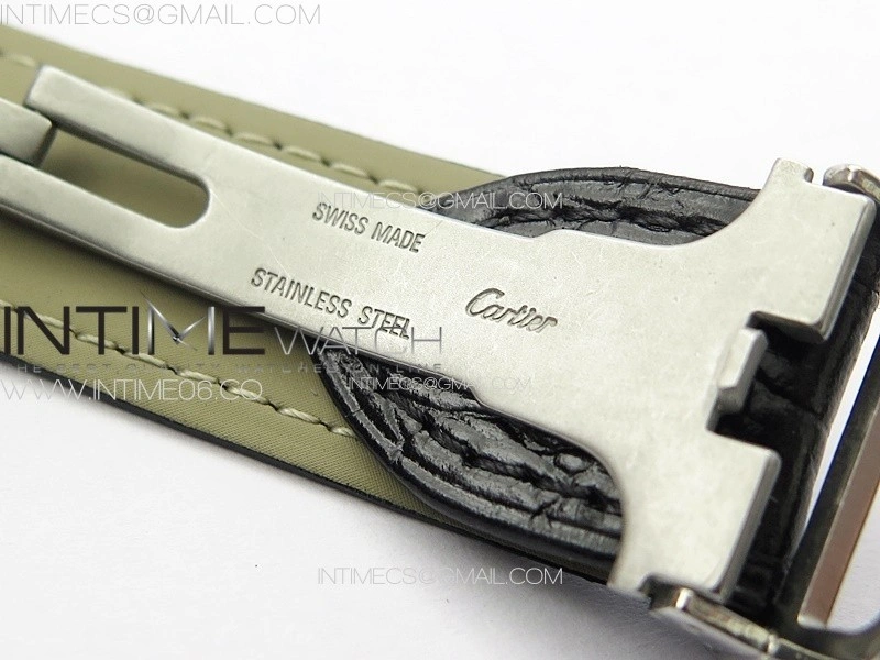 Tank Solo 31mm SS APSF 1:1 Best Edition White Dial on Black Leather Strap MIYOTA 9015