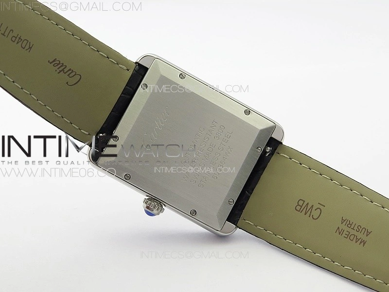 Tank Solo 31mm SS APSF 1:1 Best Edition White Dial on Black Leather Strap MIYOTA 9015