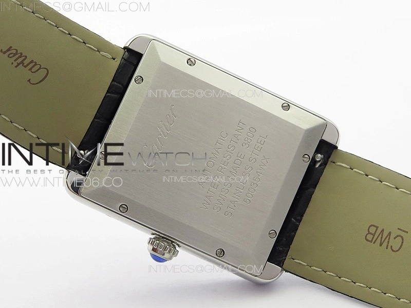 Tank Solo 31mm SS APSF 1:1 Best Edition White Dial on Black Leather Strap MIYOTA 9015
