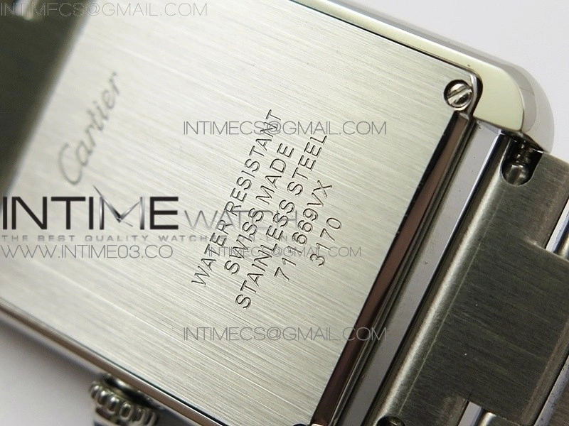 Tank Solo Ladies 25mm SS K11F 1:1 Best Edition White Dial on SS Bracelet Ronda Quartz