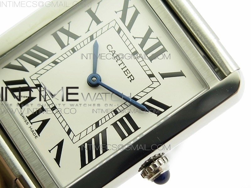 Tank Solo Ladies 28mm SS K11F 1:1 Best Edition White Dial on SS Bracelet Ronda Quartz