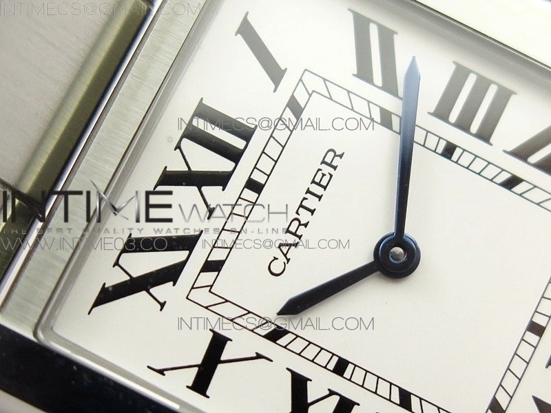 Tank Solo Ladies 28mm SS K11F 1:1 Best Edition White Dial on SS Bracelet Ronda Quartz