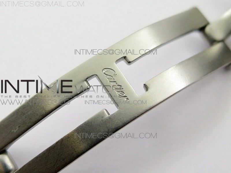 Tank Solo Ladies 28mm SS K11F 1:1 Best Edition White Dial on SS Bracelet Ronda Quartz