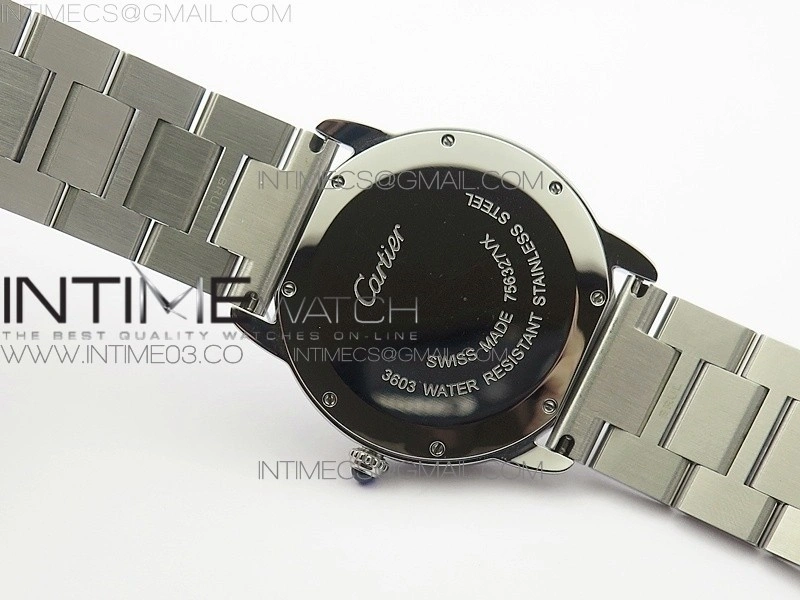 Ronde Solo de Cartier 36mm K11 1:1 Best Edition White Dial on SS Bracelet Ronda Quartz