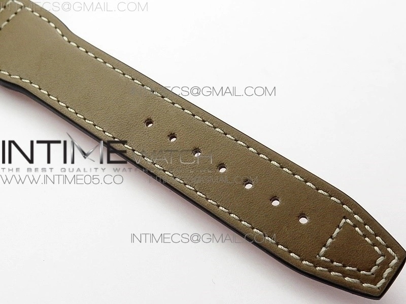 Pilot Chrono Spitfire IW377726 SS ZF 1:1 Best Edition Green Dial on Brown Leather Strap A7750