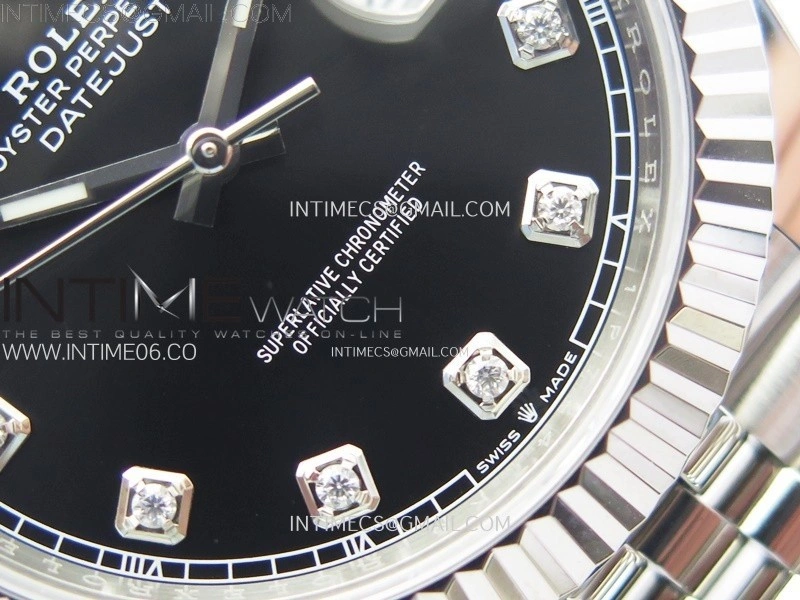 DateJust 41 126334 904L Steel NTF 1:1 Best Edition Black Dial Crystals Makers on Jubilee Bracelet VR3235