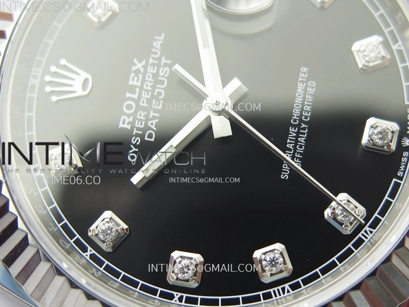DateJust 41 126334 904L Steel NTF 1:1 Best Edition Black Dial Crystals Makers on Jubilee Bracelet VR3235