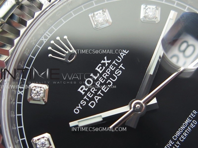DateJust 41 126334 904L Steel NTF 1:1 Best Edition Black Dial Crystals Makers on Jubilee Bracelet VR3235