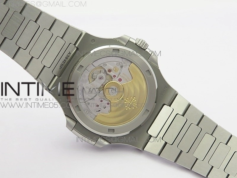 Nautilus Jumbo 5713 Super Replication PPF 1:1 Best Edition White Textured Dial on SS Bracelet PPF324