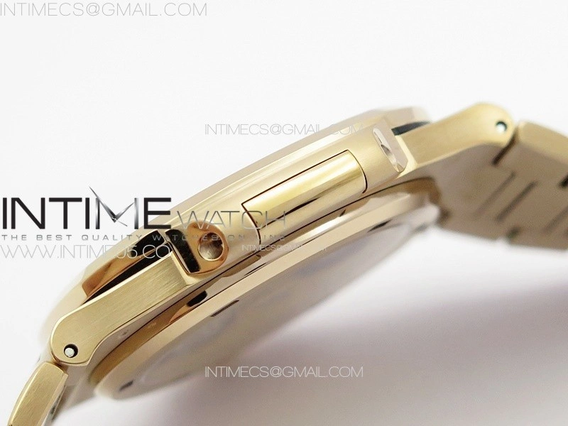 Nautilus 5711 1R T Crystal Bezel PPF V4 1:1 Best Edition White Textured Dial on RG Bracelet 324CS