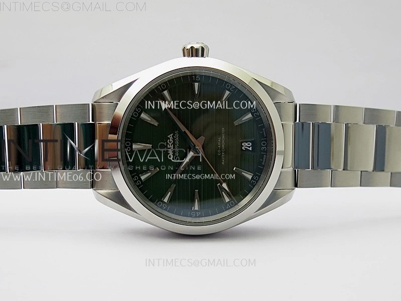 Aqua Terra 150M Master Chronometers N1F Best Edition Green Dial on SS Bracelet A8900