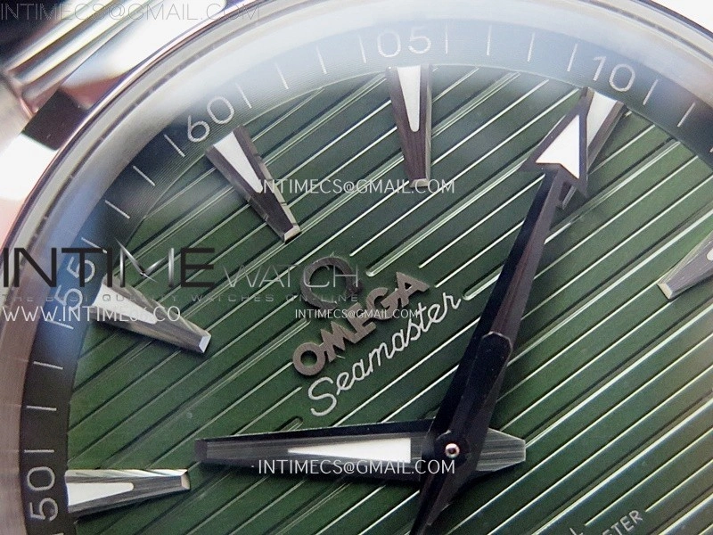 Aqua Terra 150M Master Chronometers N1F Best Edition Green Dial on SS Bracelet A8900