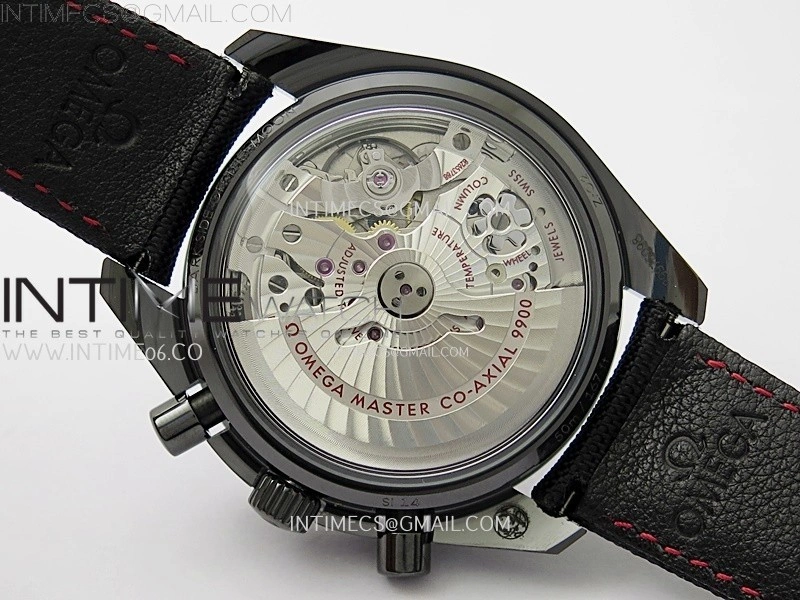 Speedmaster "Dark Side of The Moon" Real Ceramic N1F 1:1 Best Edition Black Dial on Black Nylon Strap A9300