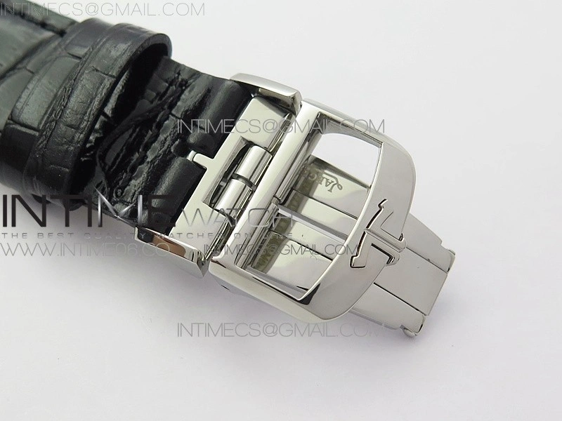 Master Ultra Thin Small Second SS ZF 1:1 Best Edition Silver Dial on Black Leather Strap A896