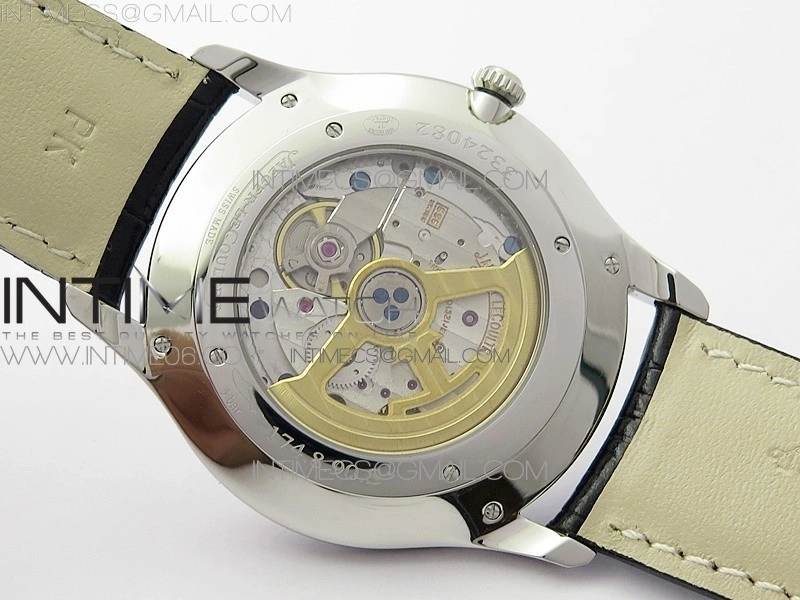 Master Ultra Thin Small Second SS ZF 1:1 Best Edition Silver Dial on Black Leather Strap A896