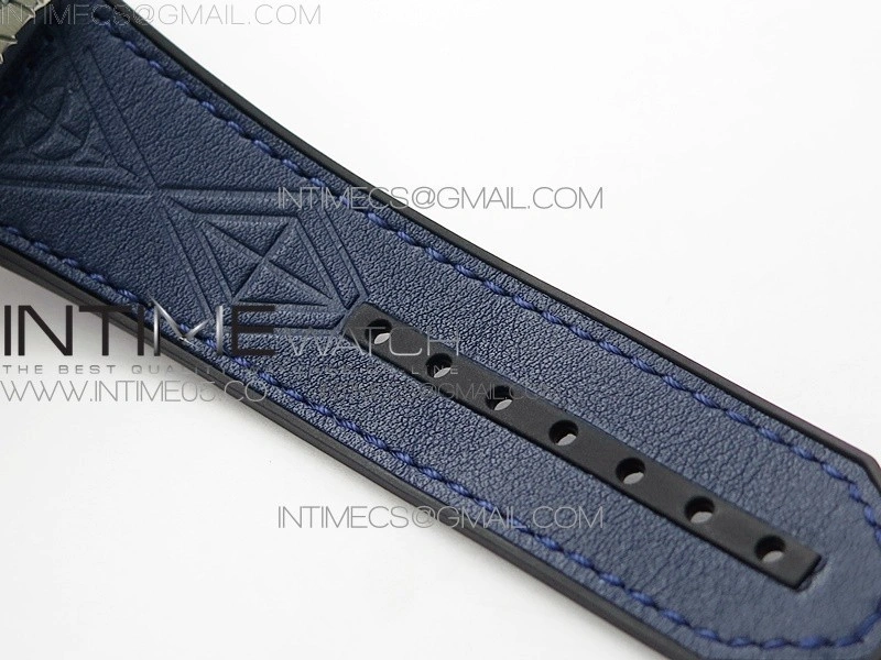 Big Bang Sang Bleu Ti WWF 1:1 Best Edition Blue Skeletonal Dial On Blue Gummy Strap Asian HB1213 V2